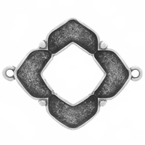 Cymbal - Distanziatore per perline Chevron 25x31 mm - Notino - Argento anticatox1