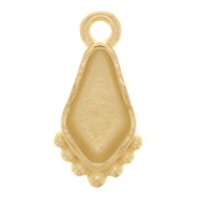 Cymbal - Ciondolo per perline Kite 15x8 mm - Valsamo - Dorato con oro fino x1
