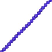 Perline sfaccettate rotonde - tonde appiattite 3.5x3 mm - Blu scuro x35cm|raw }}