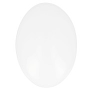 Cabochon ovale di vetro 25x18 mm - Bianco x1|raw }}