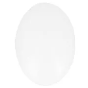 Cabochon ovale di vetro 25x18 mm - Bianco x1