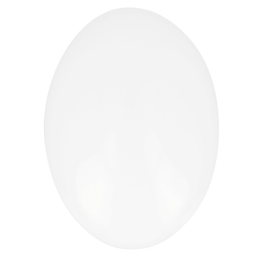 Cabochon ovale di vetro 25x18 mm - Bianco x1
