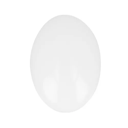 Cabochon ovale di vetro 14x10 mm - Bianco x1