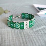 Distanziatore per tessitura Miyuki 11/0 escluso Perles & Co Luna 16x11mm - Argento