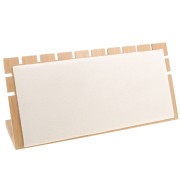 Portagioielli per collana - Espositore 12x25 cm Bamboo - Suede Beige|raw }}