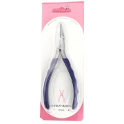 Pinza a molla piatta 14 cm con manico ergonomico Perles&co - Blu x1