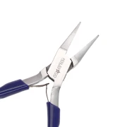 Pinza a molla piatta 14 cm con manico ergonomico Perles&co - Blu x1