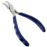 Pinza con naso a molla piegato da 14cm con impugnatura ergonomica Perles&co Blu x1