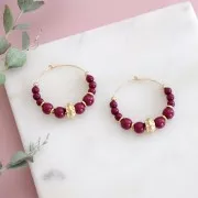 Perline in resina opaca 6 mm - Rosso corallo x10