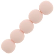 Perline in resina opaca 6 mm - Rosa pastello x10|raw }}