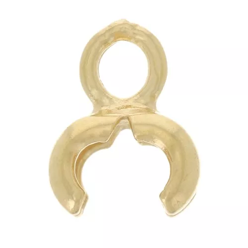 Terminale per catena a sfere da 2 mm e 3 mm - placcato oro 3 micron x1