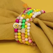 Mini ciondoli Cuore 6,5x4 mm - Placcato argento x5