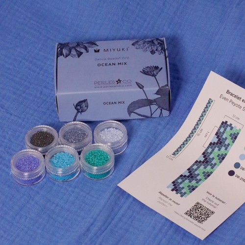 Kit perle Miyuki Perles and Co - Miyuki Delica 11/0 Oceano Mix