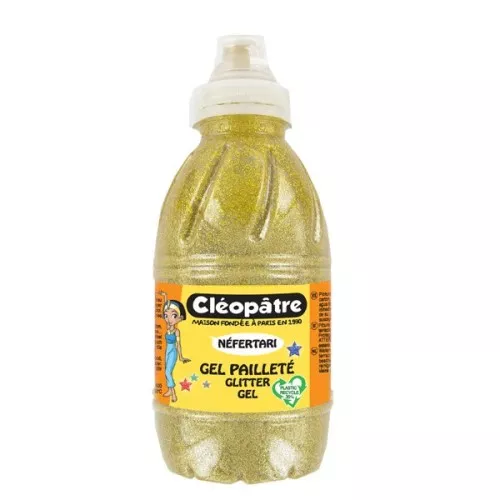 Gel Glitterato Neve Cleopatre 250 Ml Blu Olografico - Per Decorazioni Natalizie, Lavabile E A Base D'acqua