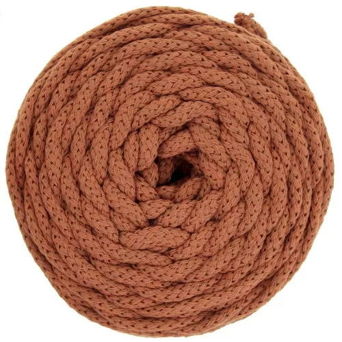 Bobina di cordone per macrame Cotton Air 5 mm - Cannella x50m