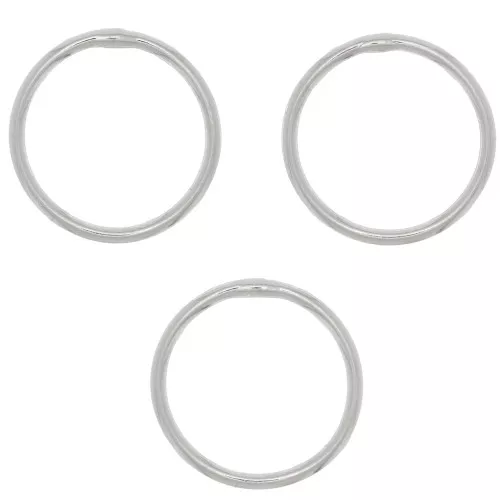 Anelli chiusi 12x1 mm - Argento 925 x5