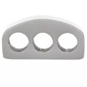 Passante da 12x6 mm per 3 cordoni da 3 mm - Acciaio inox 316L x1