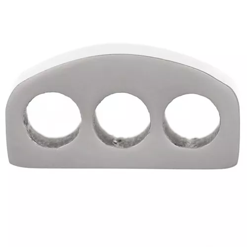 Passante da 12x6 mm per 3 cordoni da 3 mm - Acciaio inox 316L x1