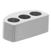 Passante da 12x6 mm per 3 cordoni da 3 mm - Acciaio inox 316L x1