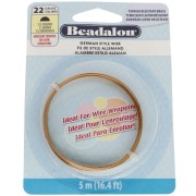 Filo di ottone semicircolare da 0,64 mm - German Style Wire - anti-ossidazione x5 m