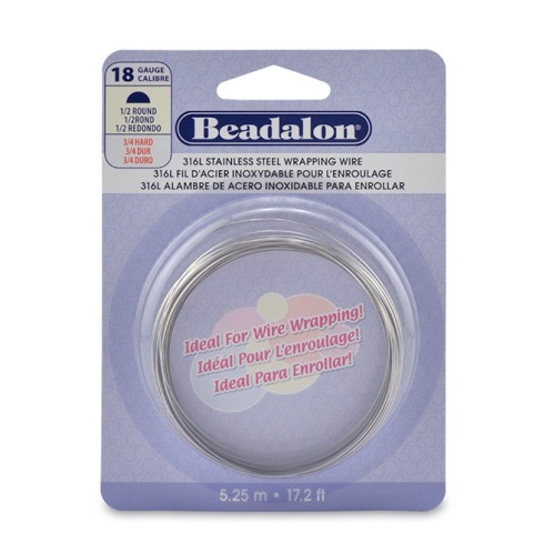 Filo semitondo 1 mm - acciaio inox 316L x5m