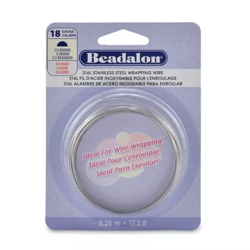 Filo semitondo 1 mm - acciaio inox 316L x5m
