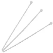 Chiodini a testa pallina 30x0.7 mm in argento 925 x10