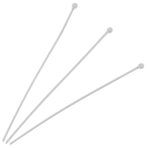 Chiodini a testa pallina 40x0.7 mm in argento 925 x10