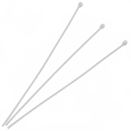 Chiodini a testa pallina 50x0.8 mm in argento 925 x10