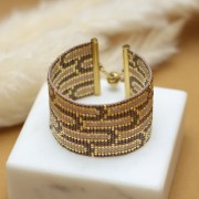 Terminali per tessitura rocailles e Delica 35 mm Acciaio inoss. 304 dorato x2