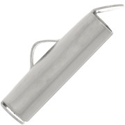 Terminali per tessitura rocailles e delica 16 mm - Acciaio inossidabile 304 x2