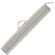 Terminali per tessitura rocailles e Delica 25 mm - Acciaio inossidabile 304 x2