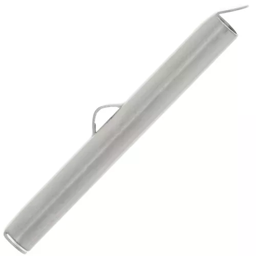 Terminali per tessitura rocailles e Delica 35 mm - Acciaio inossidabile 304 x2