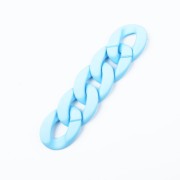 Maglia acrilica ovale ritorta 40x29 mm - Azzurro opaco x1