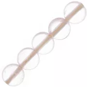 Perline piatte sfaccettate - gemme da 4 mm - Quarzo rosa x10
