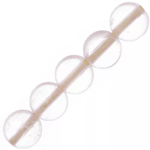Perline piatte sfaccettate - gemme da 4 mm - Quarzo rosa x10