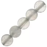 Perline piatte sfaccettate - dischi di pietra da 4 mm - Labradorite x10