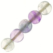 Perle tonde sfaccettate - gemme da 4 mm - Fluorite x10