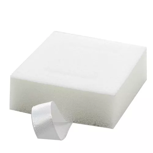 Spugnetta per valigia di trasporto bijoux 6x6.5x2 cm Bianco x1