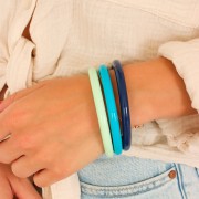 Bracciale in resina opaca da 67 mm - blu navy x1