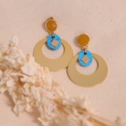 Mini elemento rotondo da incollare 4 mm in gold filled x1