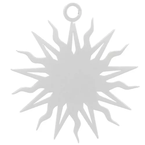 Pendente sole 16 mm - escluso Perles and co - Placcatura argento x1