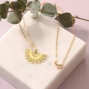 Pendente sole 16 mm - escluso Perles and co - Placcatura argento x1