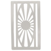 Distanziatore per Miyuki 11/0 escluso P&C 23x13,5mm Placcatura argento fine x1