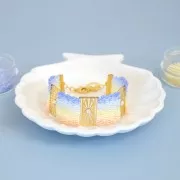 Distanziatore per Miyuki 11/0 escluso P&C 23x13,5mm Placcatura argento fine x1