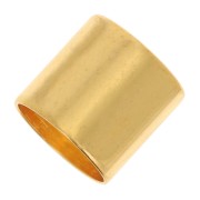 Terminale tubo per cordone 8 mm - dorato con oro fino x1|raw }}