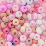 Preciosa Perle di semi 6/0 - 4 mm - Rosa Mix x20g|raw }}