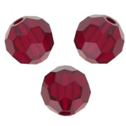 Perline sfaccettate rotonde di cristallo Preciosa 5 mm - Siam x15
