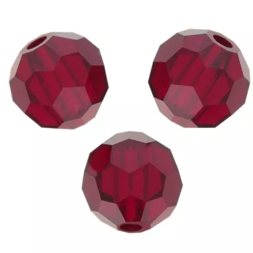 Perline sfaccettate rotonde di cristallo Preciosa 5 mm - Siam x15