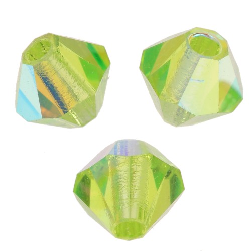 Biconi Preciosa 4 mm - MC Bead Rondell - Limecicle AB x30